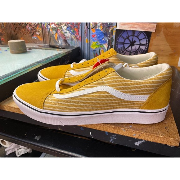 Vans Comfycush Old Skool Stripe Golden Glow White Size US 13 Men New VN0A5DYC9KX main image 6